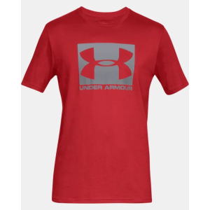 UA Men's Boxed Sportstyle Short Sleeve T-Shirt Red/Steel Large - Under Armour