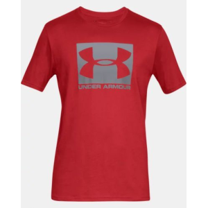 UA Men's Boxed Sportstyle Short Sleeve T-Shirt Red/Steel Small - Under Armour