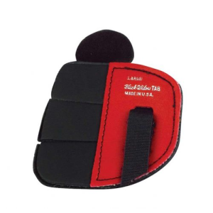 Black Widow Super Leather Shooting Tab 3 Fingers Under Large Left Hand - Black Widow