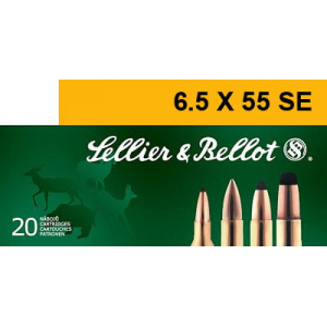lier & Bellot Soft Point 6.5x55 20 Round Box Ammo