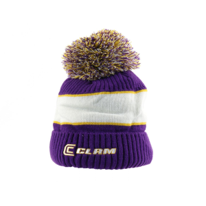 Clam Purple/Gold Pom Hat - Clam