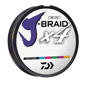 Daiwa J-Braid x4 Braided Line 330 Yards Multi-Color - Daiwa