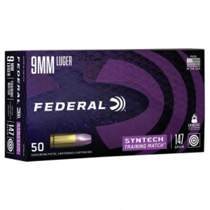 eral American Eagle Training Match 9mm 147 GR Total Syntech Jacket Flat Nose (TSJFN) 50 Bx/ 10 Cs Ammo