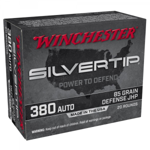 chester Silvertip Jacket Hollow Point 380 ACP 85gr 20 Round Box Ammo