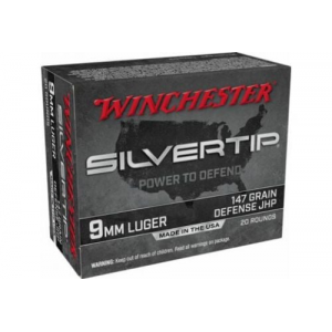 chester Silvertip Jacket Hollow Point 9mm 147 Gr 20 Round Box Ammo