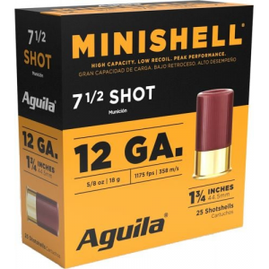 ila Minishell 12 Gauge 1.75 5/8 Oz #7.5 Shot 25 Round Box Ammo