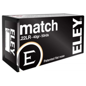 y Match Flat Nose 22 Long Rifle 50 Round Box Ammo