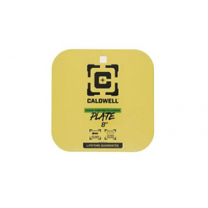 Caldwell, AR500 Rimfire/Handgun Gong, 1/4" Steel Target, 8" Square, Yellow - Caldwell