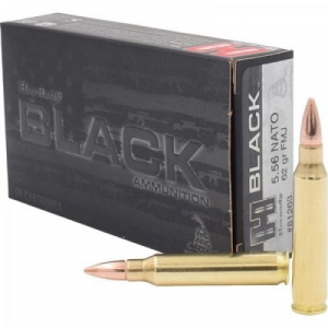 nady Black Full Metal Jacket 5.56 NATO 20 Round Box Ammo