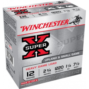 chester Super X Heavy Game Load 12 Gauge 2.75 1 1/4 Oz 7.5 Shot 25 Bx/ 10 Cs Ammo