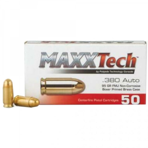 XTech Pistol 380 ACP 95 Gr. FMJ 50 Rd Ammo