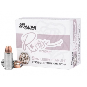  Sauer ROSE 9mm Luger 115gr Jacketed Hollow Point 20/ct Ammo