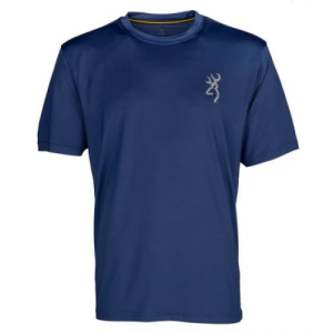 Browning Short Sleeve Sun T Shirt Navy USA Flag 2XL - Browning
