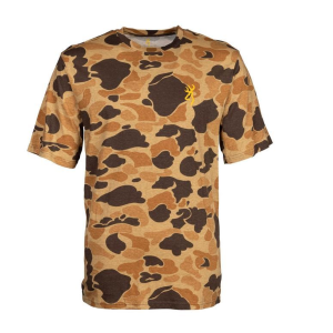 Browning Wasatch Short Sleeve T-Shirt Vintage Tan 3XL - Browning
