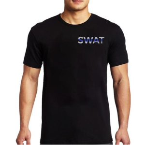 Thin Blue Line Men's SWAT T-Shirt Medium - Blue Line