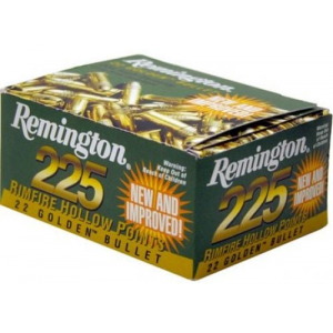 ington Golden Bullet 22 LR 36 GR Plated Hollow Point 225rd Box Ammo