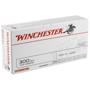 Winchester USA 300 Blackout 125 Grain Open Tip Range (2185 fps) - Winchester
