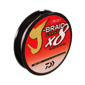 Daiwa J-Braid x8 Grand Braided Line 150 Yards, 30 lb Tested, .011" Diameter, Light Gray - Daiwa