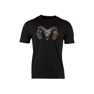 Browning Ss Perf Camp Shirt Ram Logo Black Large - Browning