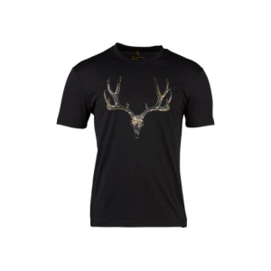 Browning Ss Perf Camp Shirt Mule Deer Logo Black Large - Browning