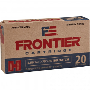 nady Frontier Rifle 5.56 NATO 75 Gr. BTHP Match 20 Rd. Ammo