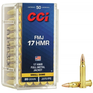  .17 HMR 20 Grain Full Metal Jacket 50rd Box Ammo