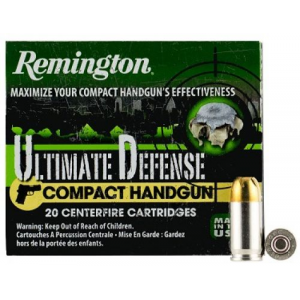 ington Ultimate Defense Jacketed Hollow Point 380 ACP 102 Gr 20 Round Box Ammo