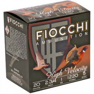 cchi High Velocity Upland Shotshells 20ga 2-3/4 In 1oz #5 1220 Fps 25/ct Ammo