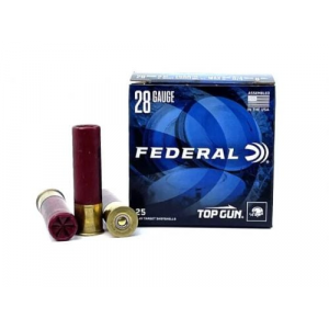 eral Top Gun Sporting 28 Gauge 2.75 3/4 Oz 7.5 Round 25 Bx/ 10 Cs Ammo