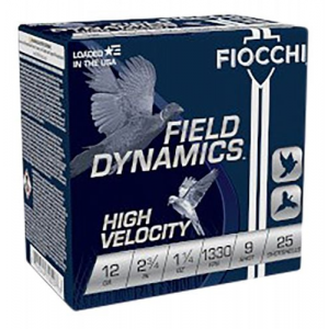 cchi High Velocity 12 Gauge 2-3/4 1 1/4 Oz #9 Shot 25rd Box Ammo