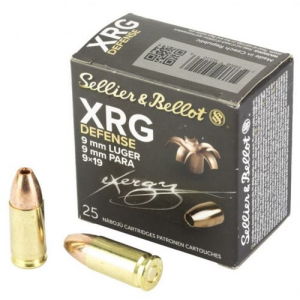  XRG Defense 9mm 100gr HP 25 Round Box Ammo