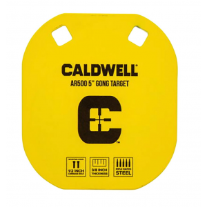 Caldwell 1116700 AR500 Gong Target Yellow AR500 Steel - Caldwell