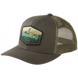 Browning Voyage Meshback Snapback Cap, Green - Browning