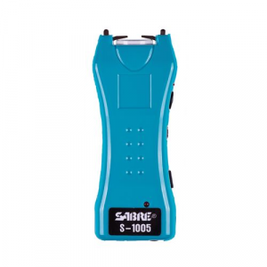 Sabre AKA Security Equipment Corp 4.20" x 1" x 0.60" 2-In-1 Stun Gun w/LED Flashlight, Turquoise - Sabre Aka Security Equipment Corp