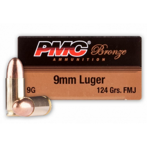  9MM Target 124 Grain Full Metal Jacket 50rd Box Ammo