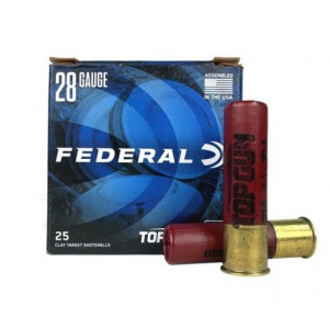 eral Top Gun Sporting 28 Gauge 3/4oz #8 25 Round Box Ammo