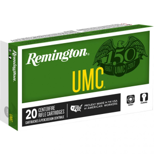 Remington UMC Centerfire Rifle Ammo 223 Rem. 55 gr. FMJ 20 rd. - Remington