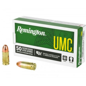 ington UMC Full Metal Jacket 9mm 115 Gr 50 Round Box Ammo