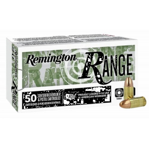 ington Ammunition R27778 Remington Range 9mm Luger 115 Gr Full Metal Jacket (FMJ) 50 Per Box/ 20 Cs Ammo