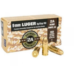 RIOT SPORTS 9MM 124GR FMJ 50RD BOX Ammo