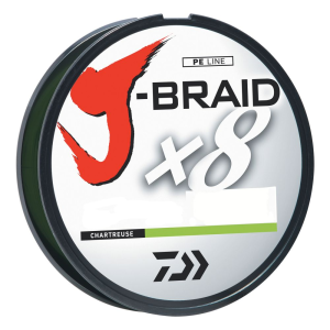 Daiwa J-Braid Braided Line 40 lbs Tested, 165 Yards/150m Filler Spool, Chartreuse - Daiwa