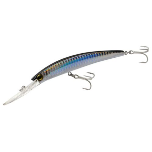 Yo-Zuri Crystal Minnow Deep Hard Bait Lure, Silver/Black, 5" - Yo-Zuri