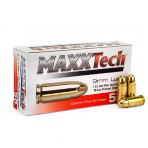 XTech Full Metal Jacket 9MM 115gr 50 Rounds Box Ammo