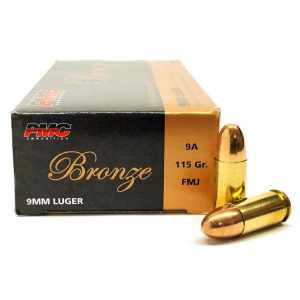  9MM Target 115 Grain Full Metal Jacket 50rd Box Ammo