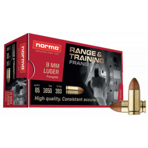 ma Ammunition Range & Training 9mm 65 Gr Frangible 50 Per Box/ 20 Case Ammo