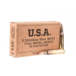 chester Service Grade 5.56x45mm NATO 55 Gr Full Metal Jacket 20rd Box Ammo