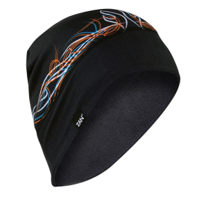 ZANheadgear Helmet Liner/Beanie Sportflex UPF50+ Series Fleece Lined Pinstripe Flame - Zan Headgear