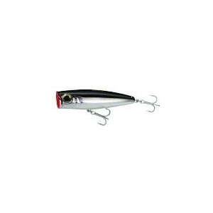 Yo-Zuri Hydro Popper Floating 3 1/2" 7/8 oz Black Silver - Yo-Zuri
