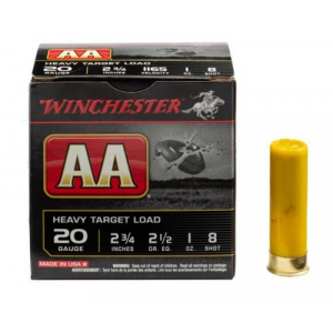 chester AA Heavy 20 Gauge 2.75 1 Oz #8 Shot 25rd Box Ammo