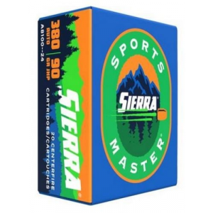 rra Sports Master 380 Auto 90 GR JHP 20 Rnds Ammo